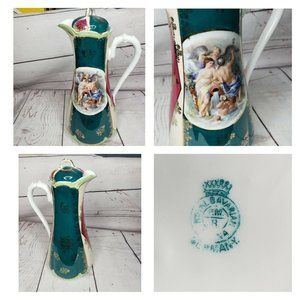 Vintage Royal Bavarian Teapot With Angel Print